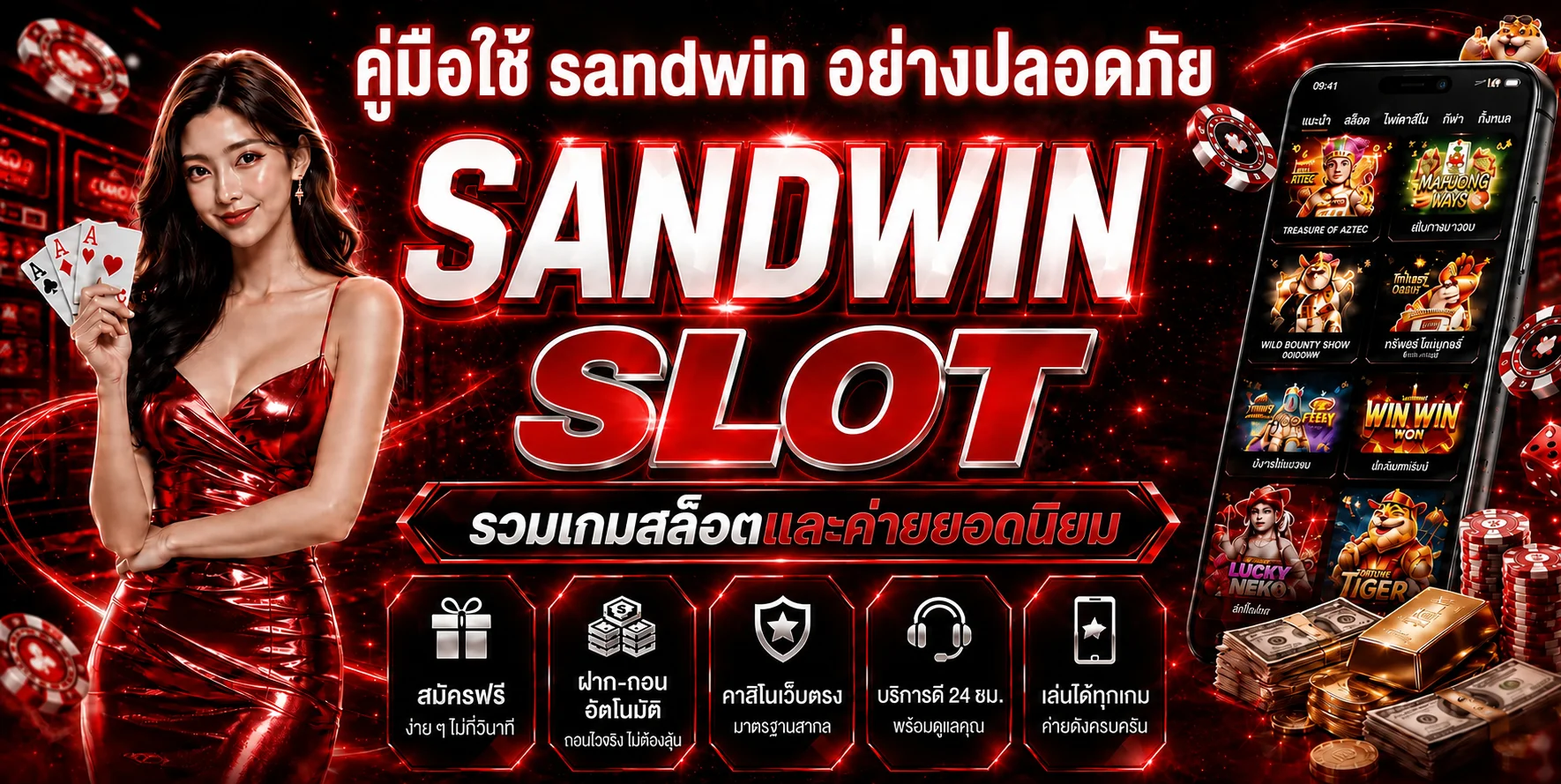 sandwin คู่มือใช้งานปลอดภัย ตั้งงบและตรวจบัญชี